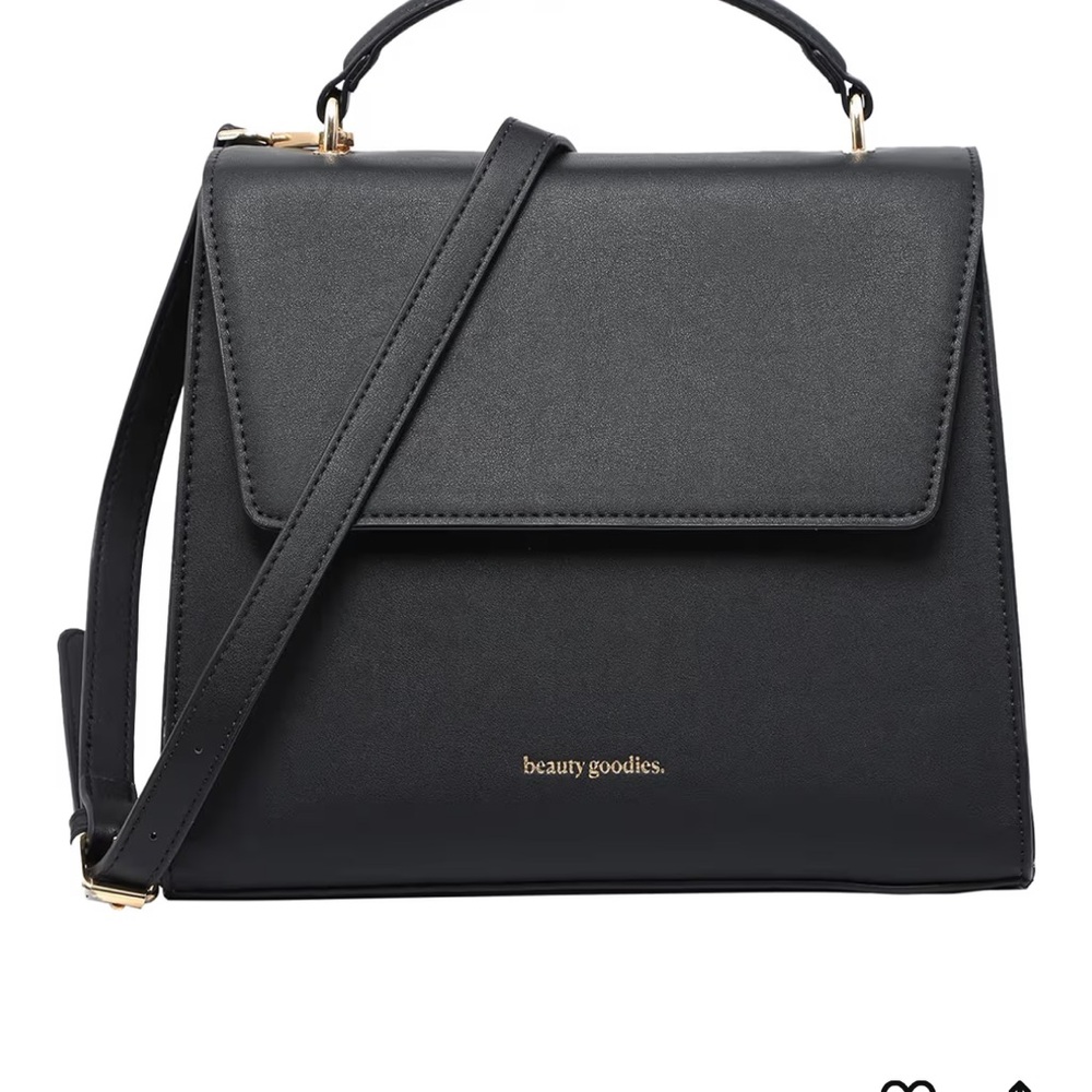 Black Top-Handle Crossbody Bag